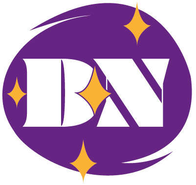 Logo de mon entreprise et site "designep" une spirale violette avec les lettre D et N en gros dessus plus quelques étoiles.